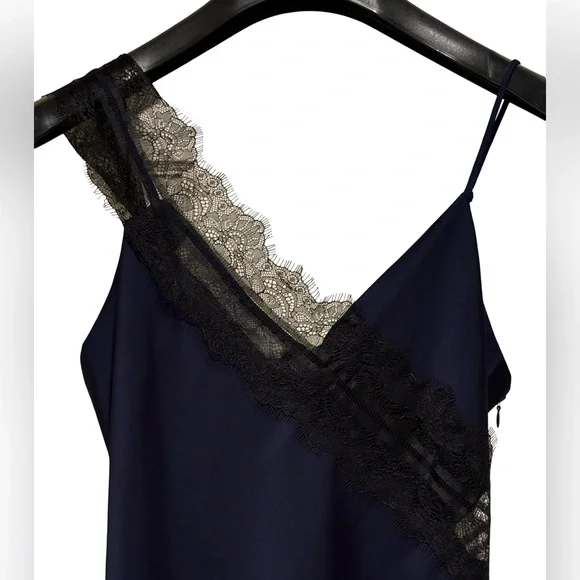 House of Harlow 1960 NWT Size S Beautiful Rich Navy & Black Lace Dress  (0633) - Picture 4 of 12